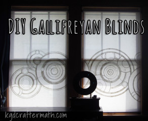 DIY Gallifreyan Blinds