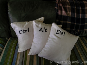 Ctrl Alt Del Pillows