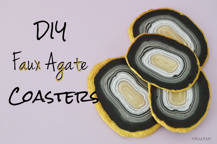 DIY Agate coasters